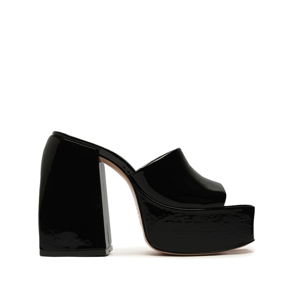 [Schutz] NWT Black Patent Platform Sandals